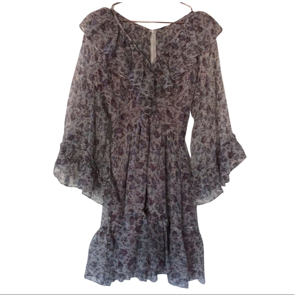 KITE AND BUTTERFLY NWT 100% Silk Dress